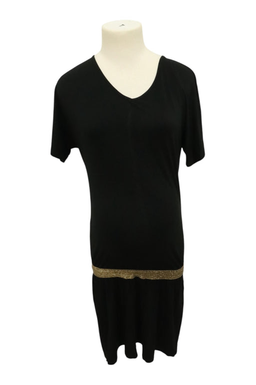 A Black Short Sleeve Dresses from Envie de Fraise in size Maternity-M for maternity. (Front View)