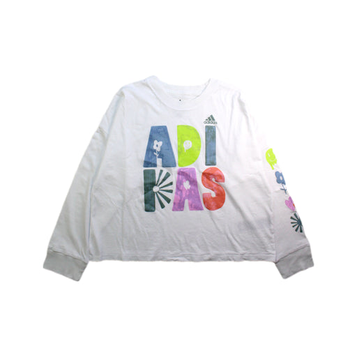A Multicolour Long Sleeve T Shirts from Adidas in size 7Y for girl. (Front View)