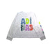 A Multicolour Long Sleeve T Shirts from Adidas in size 7Y for girl. (Front View)