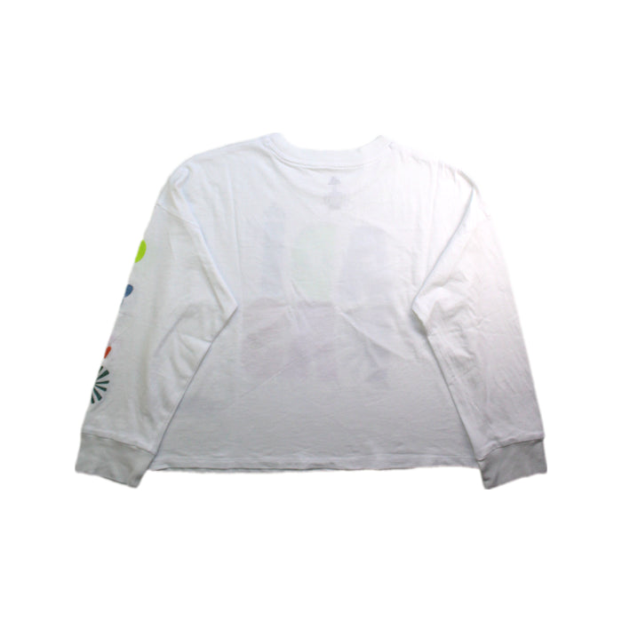 A Multicolour Long Sleeve T Shirts from Adidas in size 7Y for girl. (Back View)