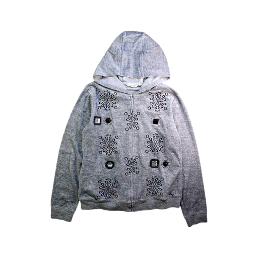 A Grey Zippered Sweatshirts from Little Marc Jacobs in size 12Y for girl. (Front View)