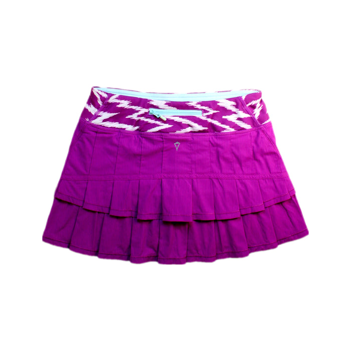 A Purple Skorts from Ivivva in size 12Y for girl. (Back View)
