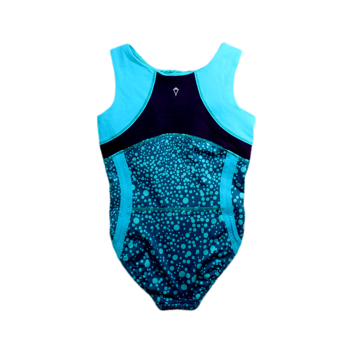 A Teal Swimsuits from Ivivva in size 12Y for girl. (Back View)