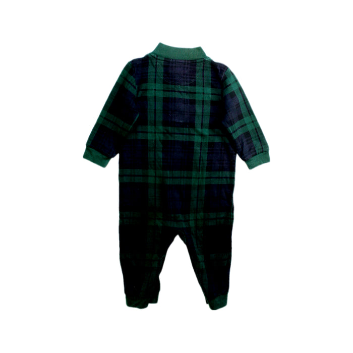 A Green Long Sleeve Rompers from Ralph Lauren in size 6-12M for boy. (Back View)