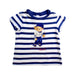 A Blue Short Sleeve T Shirts from Ralph Lauren in size 6-12M for girl. (Front View)