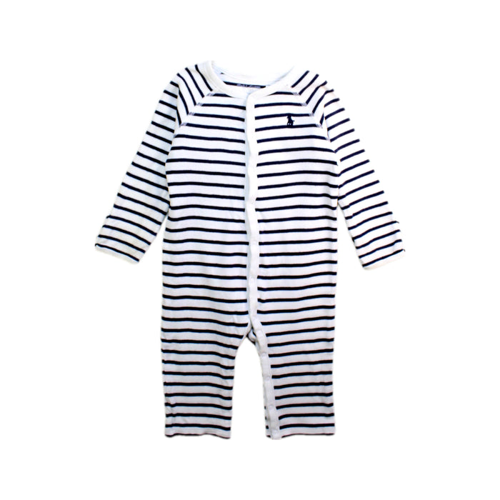 A Navy Onesies from Ralph Lauren in size 6-12M for boy. (Front View)