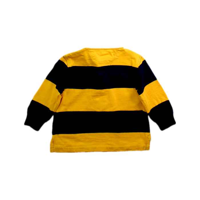 A Yellow Long Sleeve Polos from Ralph Lauren in size 6-12M for boy. (Back View)