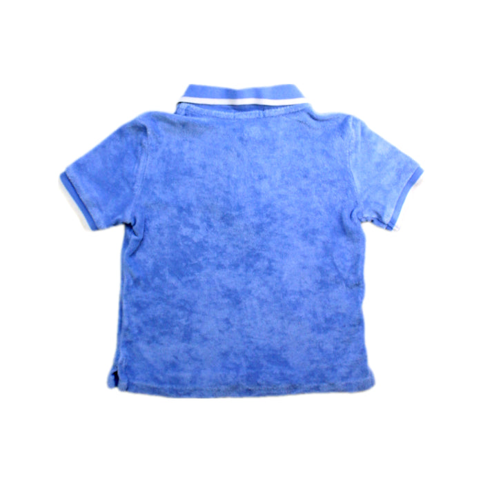 A Blue Short Sleeve Polos from Ralph Lauren in size 12-18M for boy. (Back View)