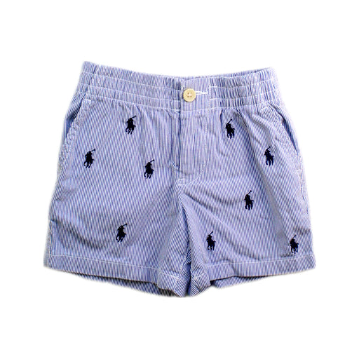 A Blue Shorts from Ralph Lauren in size 6-12M for boy. (Front View)