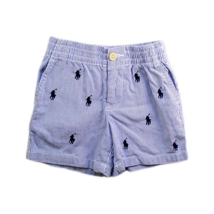 A Blue Shorts from Ralph Lauren in size 6-12M for boy. (Front View)