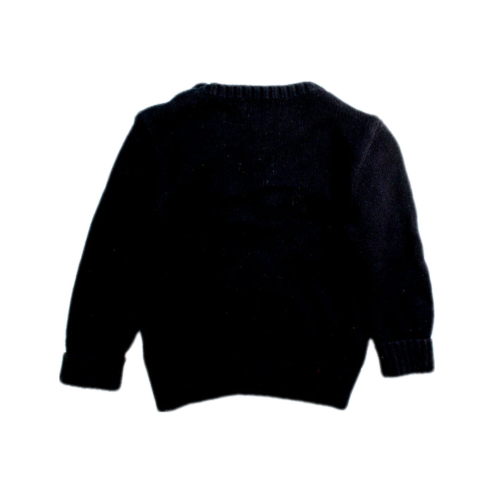 A Black Knit Sweaters from Ralph Lauren in size 6-12M for boy. (Back View)