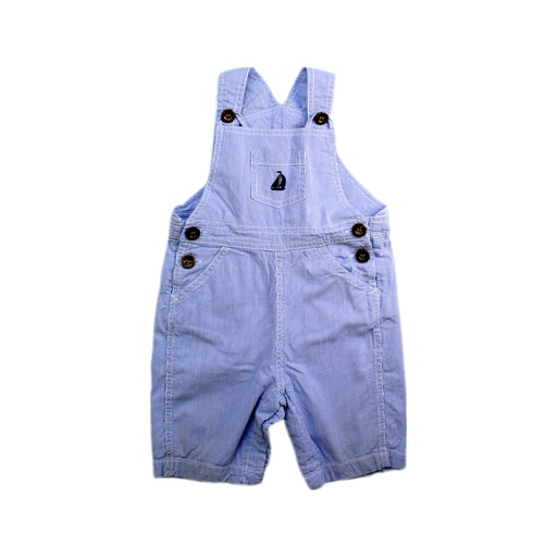 A Blue Overall Shorts from Jojo Maman Bébé in size 12-18M for boy. (Front View)