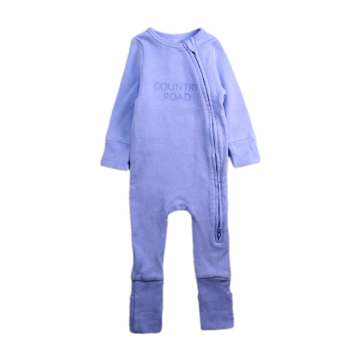 A Blue Onesies from Country Road in size 0-3M for boy. (Front View)