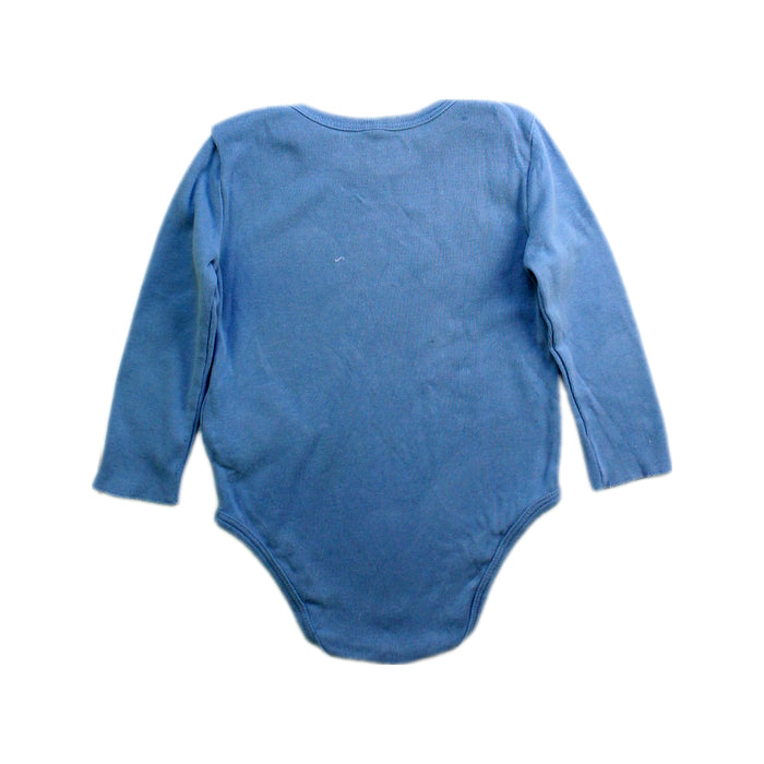 A Blue Long Sleeve Bodysuits from Stella McCartney in size 6-12M for boy. (Back View)