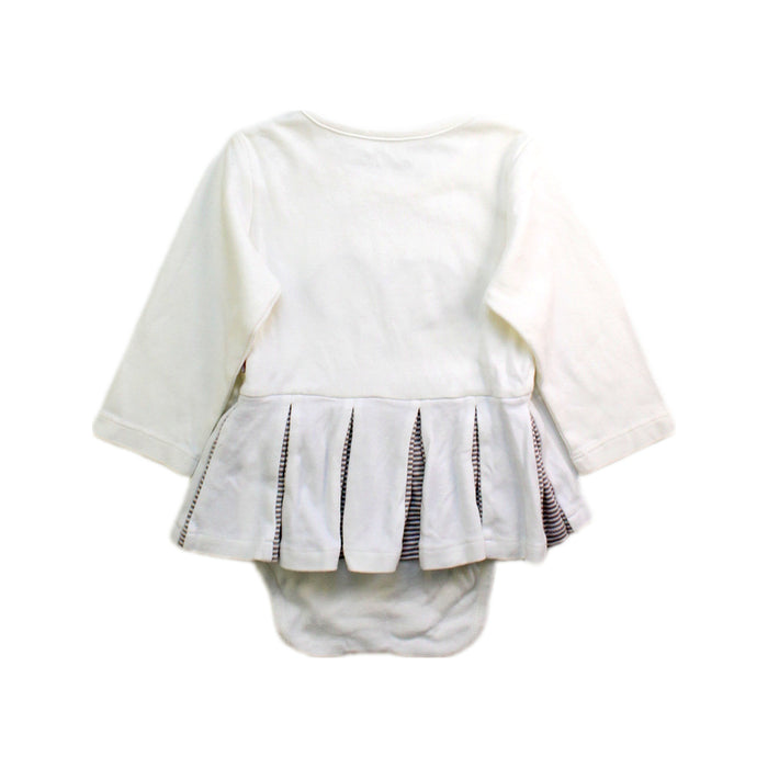 A White Long Sleeve Dresses from Adorarmi in size 3-6M for girl. (Back View)