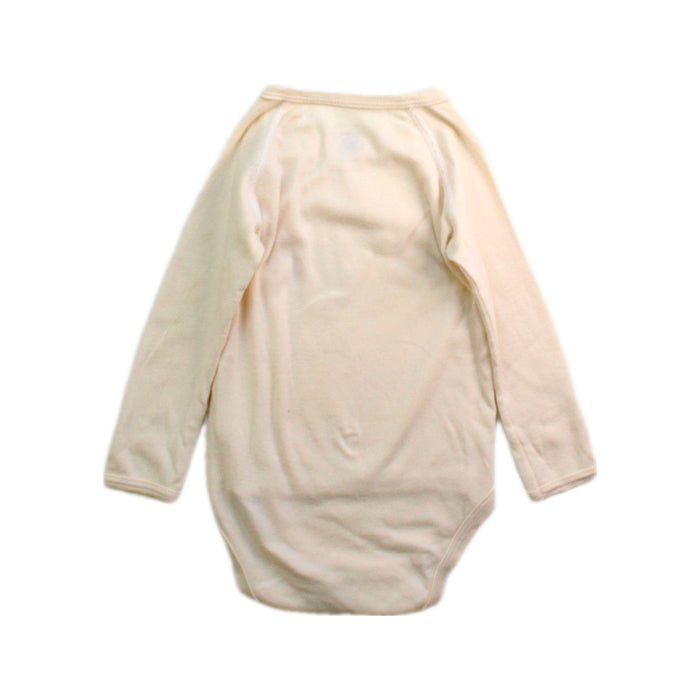 A Ivory Long Sleeve Bodysuits from Petit Bateau in size 6-12M for neutral. (Back View)