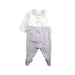 A White Long Sleeve Rompers from Chicco in size 0-3M for boy. (Front View)