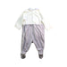 A White Long Sleeve Rompers from Chicco in size 0-3M for boy. (Back View)
