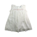 A White Sleeveless Dresses from Bout'Chou in size 3-6M for girl. (Front View)