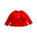 A Red Cardigans from Juliana in size 0-3M for girl. (Front View)