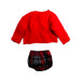 A Red Shorts Sets from Juliana in size 0-3M for girl. (Back View)