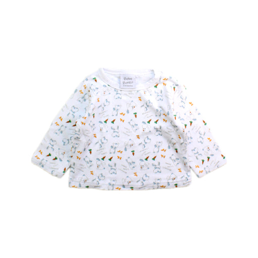 A White Long Sleeve Tops from Bebe Bonito in size 6-12M for boy. (Front View)
