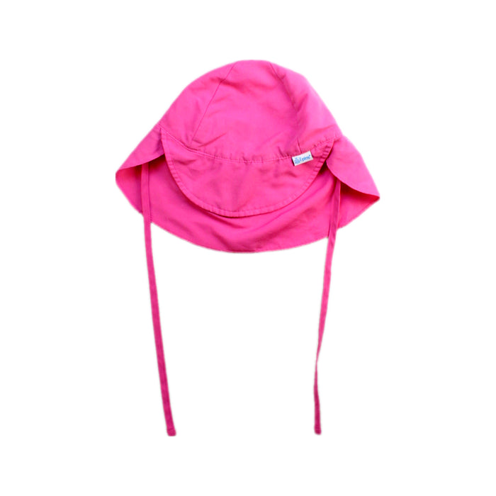 A Pink Sun Hats from i play in size 12-18M for girl. (Front View)