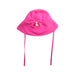 A Pink Sun Hats from i play in size 12-18M for girl. (Back View)