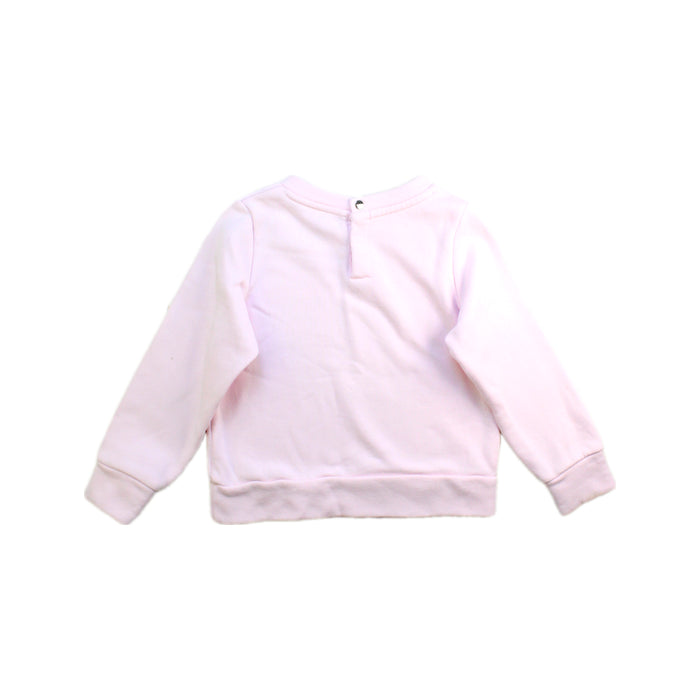 A Pink Crewneck Sweatshirts from Jacadi in size 4T for girl. (Back View)