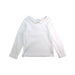 A White Long Sleeve Tops from Petit Bateau in size 4T for girl. (Front View)