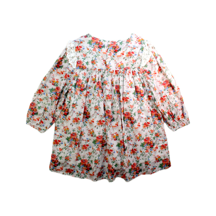 A Multicolour Long Sleeve Dresses from Louise Misha in size 4T for girl. (Back View)