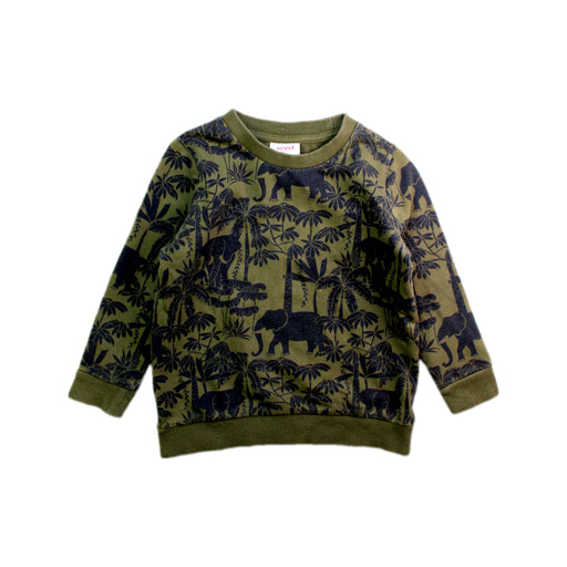 A Green Crewneck Sweatshirts from Seed in size 3T for boy. (Front View)