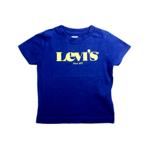 A Blue Short Sleeve T Shirts from Levi's in size 3T for neutral. (Front View)