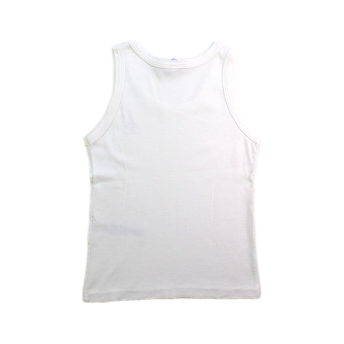 A White Sleeveless Tops from Petit Bateau in size 5T for neutral. (Back View)