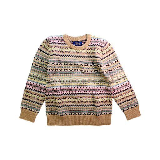 A Multicolour Knit Sweaters from Polo Ralph Lauren in size 7Y for girl. (Front View)