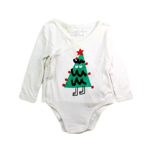 A White Long Sleeve Bodysuits from Stella McCartney in size 6-12M for neutral. (Front View)