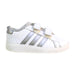 A White Sneakers from Adidas in size 4T for neutral. (Front View)