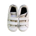 A White Sneakers from Adidas in size 4T for neutral. (Back View)
