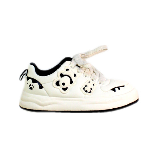 A White Sneakers from Balabala in size 4T for girl. (Front View)