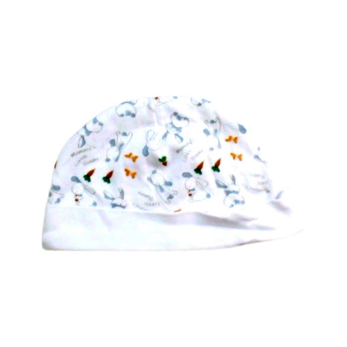 A White Beanies from Bebe Bonito in size 6-12M for boy. (Back View)