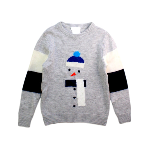 A Grey Knit Sweaters from Jacadi in size 4T for boy. (Front View)