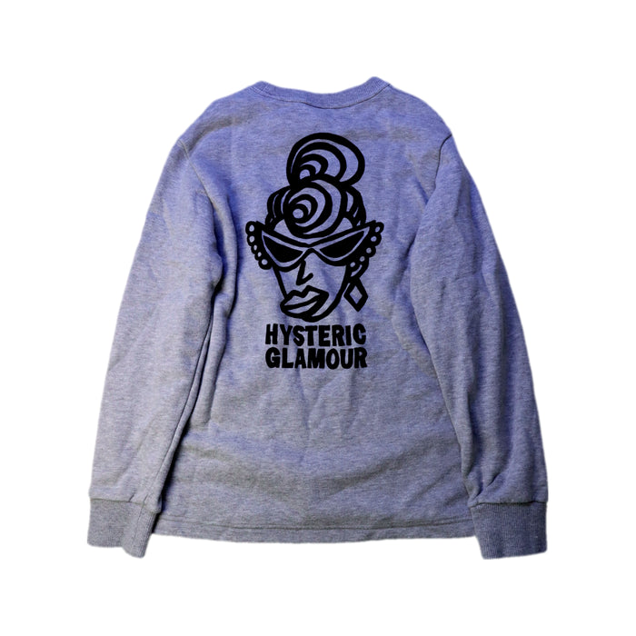 A Grey Crewneck Sweatshirts from Hysteric Mini in size 10Y for boy. (Back View)