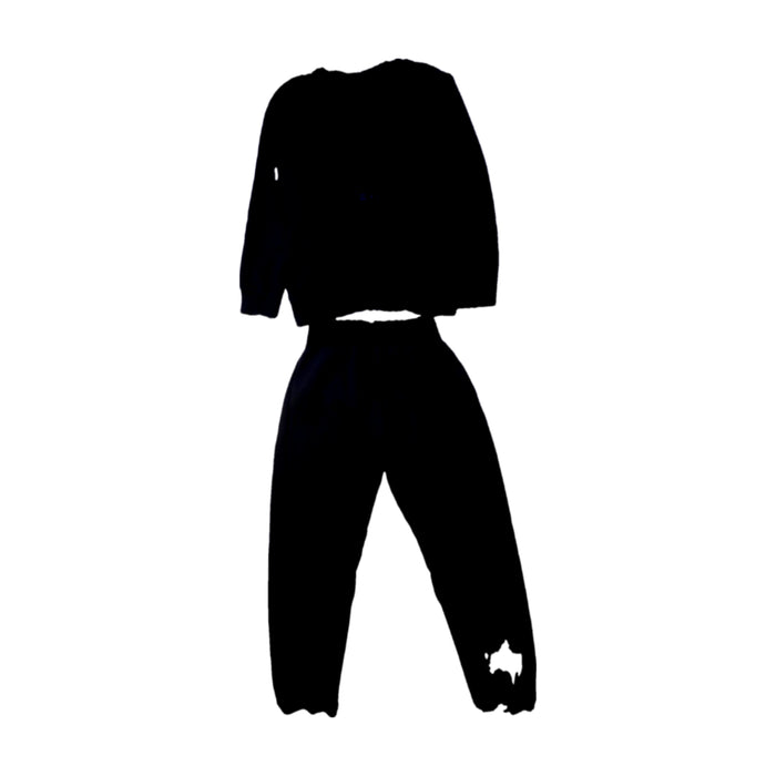 A Black Pants Sets from Adidas in size 7Y for boy. (Back View)