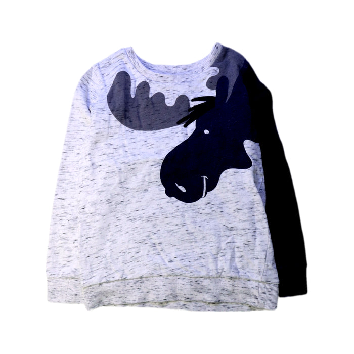 A Grey Crewneck Sweatshirts from Seed in size 7Y for boy. (Front View)
