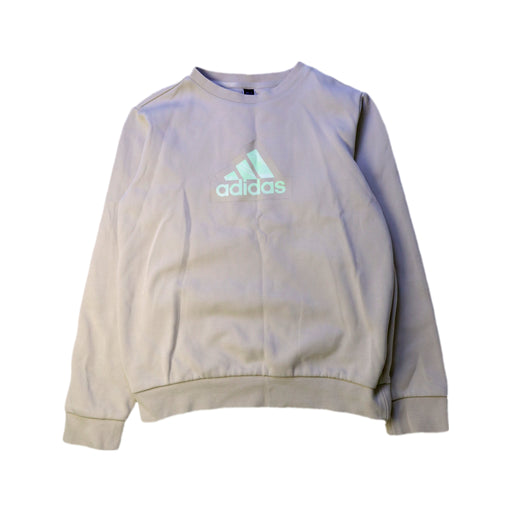 A Beige Crewneck Sweatshirts from Adidas in size 10Y for boy. (Front View)