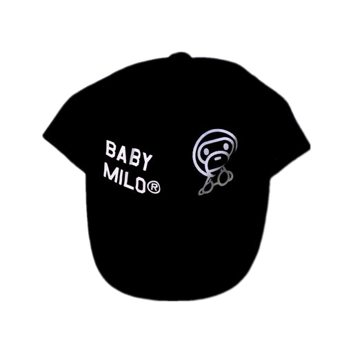 A Black Caps from Bape by A Bathing Ape in size 12Y for neutral. (Front View)