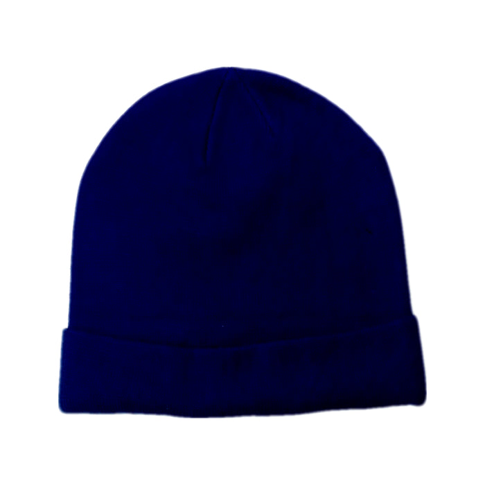 A Blue Beanies from Bape by A Bathing Ape in size 13Y for neutral. (Back View)