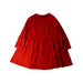 A Red Long Sleeve Dresses from Cyrillus in size 6T for girl. (Back View)