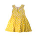 A Yellow Sleeveless Dresses from Petit Bateau in size 8Y for girl. (Back View)