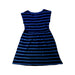 A Blue Sleeveless Dresses from Mon Petit Mousqueton in size 6T for girl. (Back View)